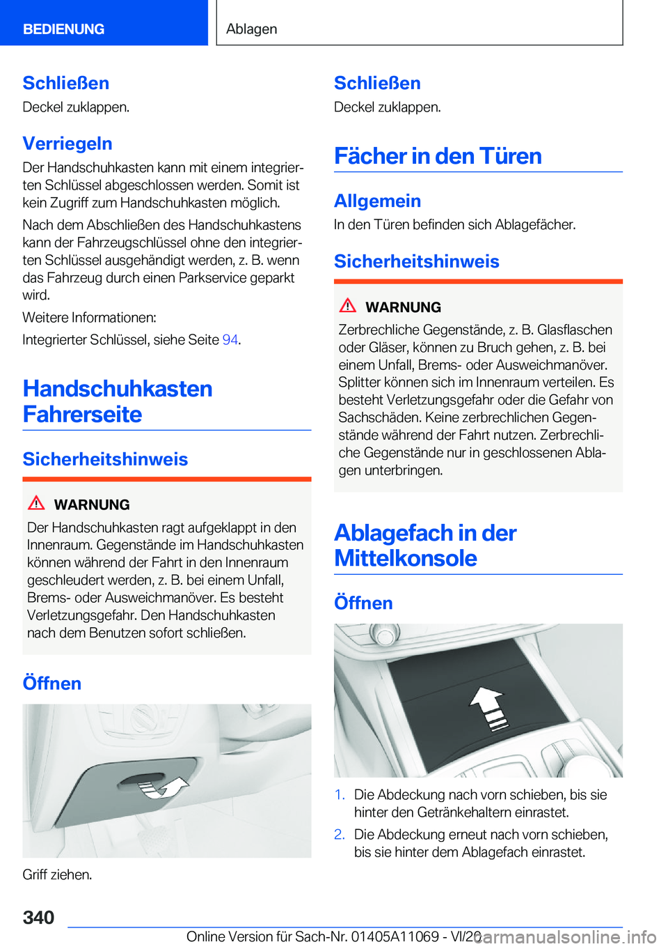 BMW 7 SERIES 2021  Betriebsanleitungen (in German) �S�c�h�l�i�e�
