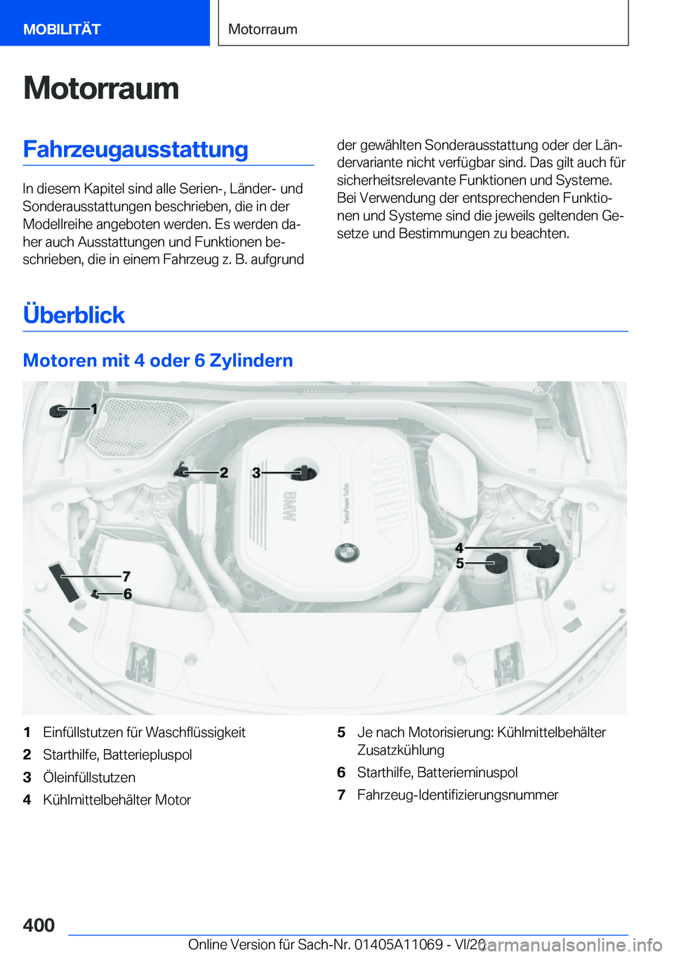 BMW 7 SERIES 2021  Betriebsanleitungen (in German) �M�o�t�o�r�r�a�u�m�F�a�h�r�z�e�u�g�a�u�s�s�t�a�t�t�u�n�g
�I�n��d�i�e�s�e�m��K�a�p�i�t�e�l��s�i�n�d��a�l�l�e��S�e�r�i�e�n�-�,��L�