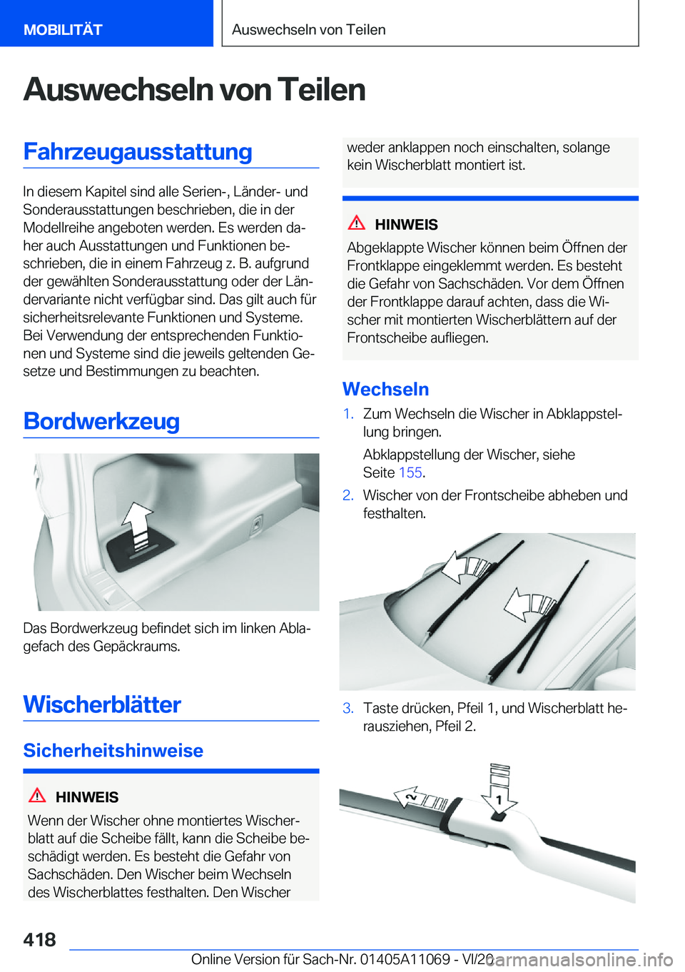 BMW 7 SERIES 2021  Betriebsanleitungen (in German) �A�u�s�w�e�c�h�s�e�l�n��v�o�n��T�e�i�l�e�n�F�a�h�r�z�e�u�g�a�u�s�s�t�a�t�t�u�n�g
�I�n��d�i�e�s�e�m��K�a�p�i�t�e�l��s�i�n�d��a�l�l�e��S�e�r�i�e�n�-�,��L�