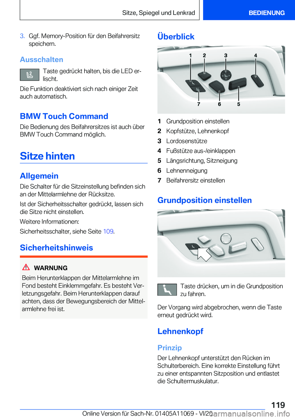 BMW 7 SERIES 2021  InstruktionsbØger (in Danish) �3�.�G�g�f�.��M�e�m�o�r�y�-�P�o�s�i�t�i�o�n��f�