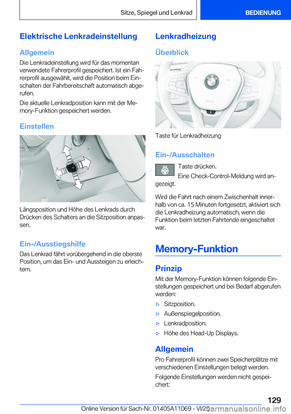 BMW 7 SERIES 2021  InstruktionsbØger (in Danish) �E�l�e�k�t�r�i�s�c�h�e��L�e�n�k�r�a�d�e�i�n�s�t�e�l�l�u�n�g
�A�l�l�g�e�m�e�i�n �D�i�e��L�e�n�k�r�a�d�e�i�n�s�t�e�l�l�u�n�g��w�i�r�d��f�