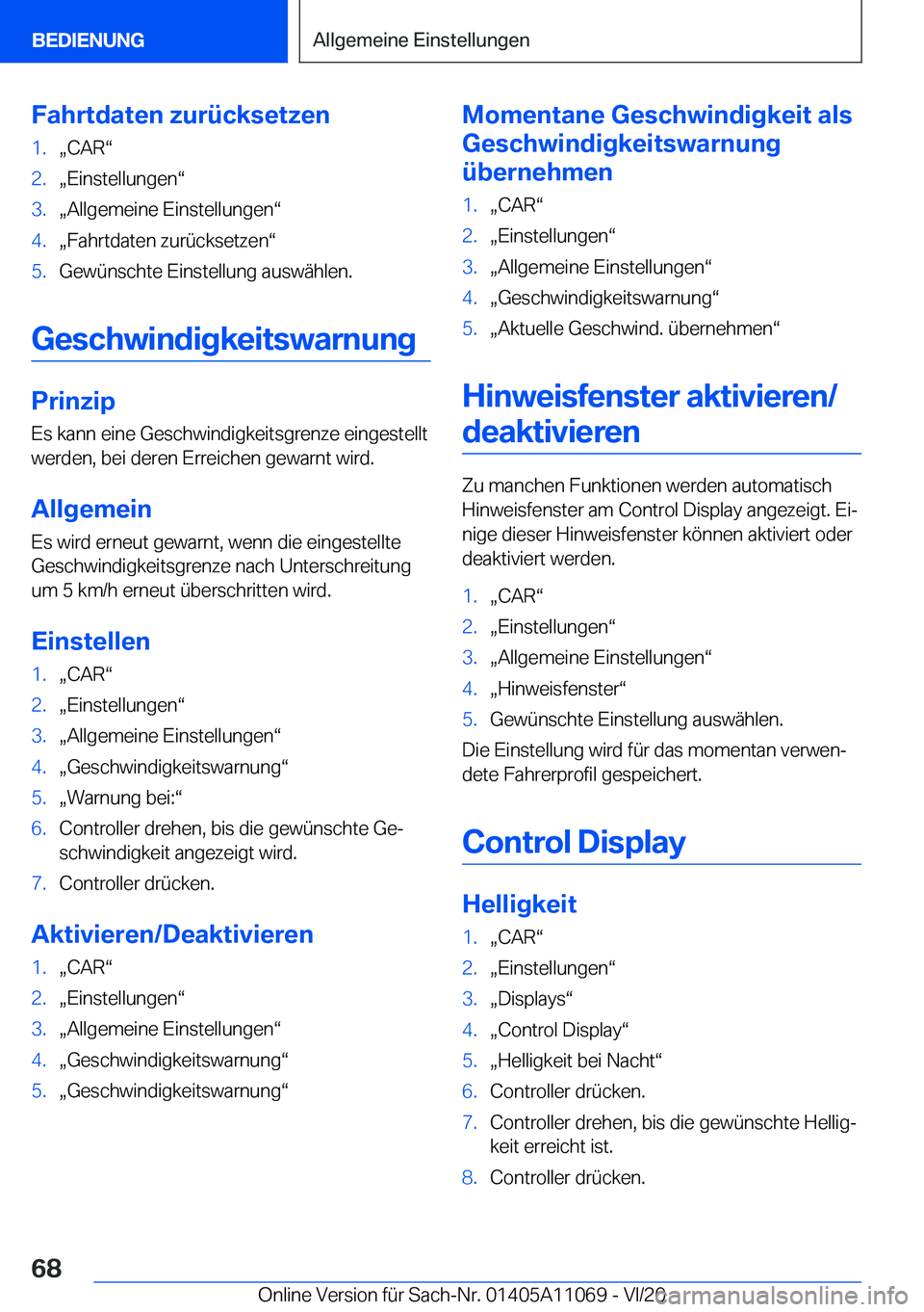 BMW 7 SERIES 2021  InstruktionsbØger (in Danish) �F�a�h�r�t�d�a�t�e�n��z�u�r�