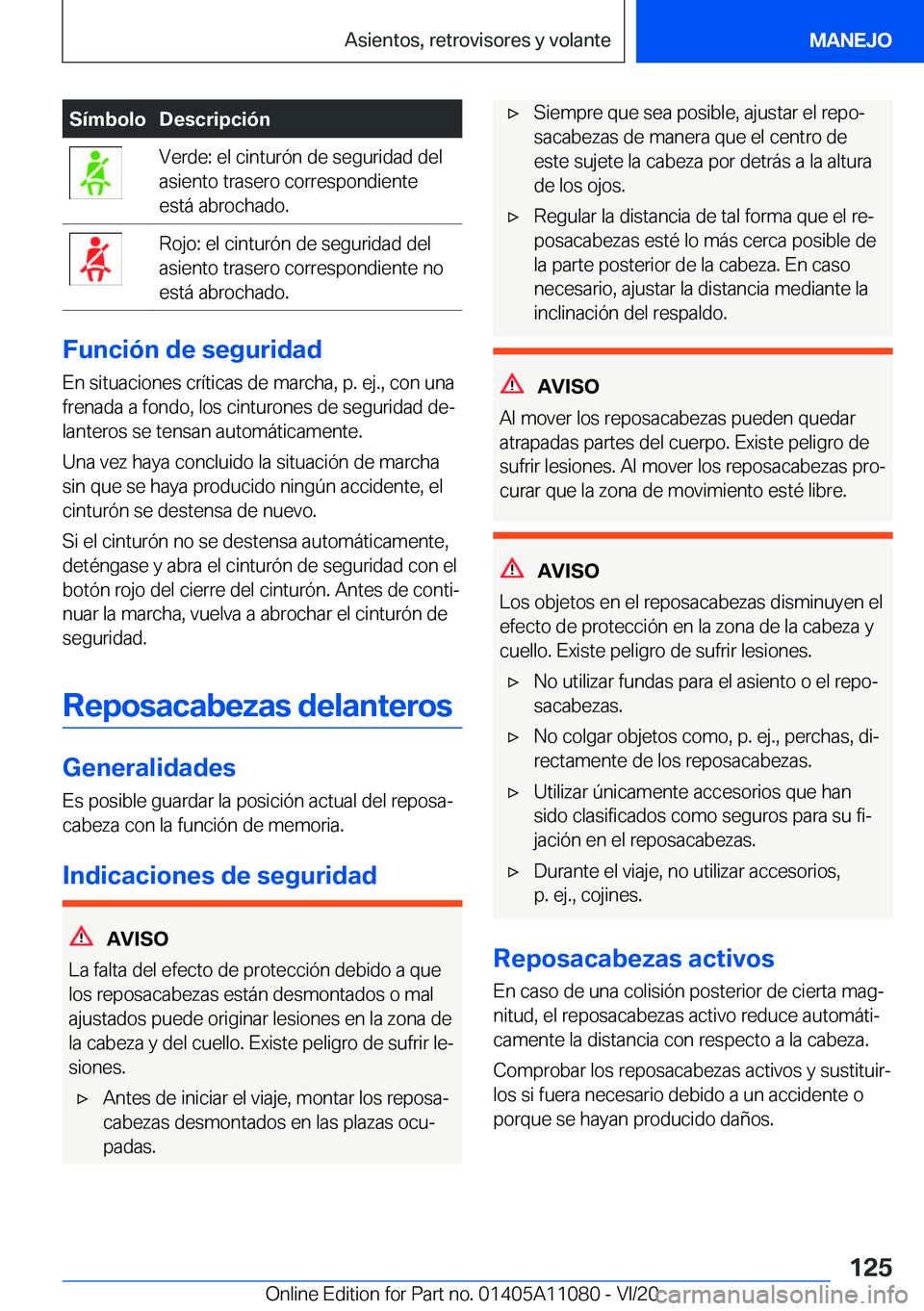 BMW 7 SERIES 2021  Manuales de Empleo (in Spanish) �S�