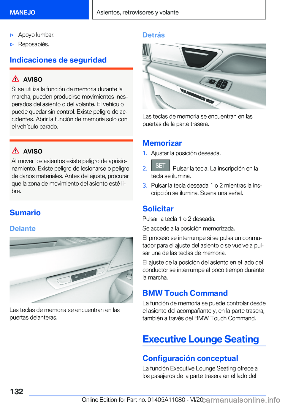 BMW 7 SERIES 2021  Manuales de Empleo (in Spanish) x�A�p�o�y�o��l�u�m�b�a�r�.x�R�e�p�o�s�a�p�i�