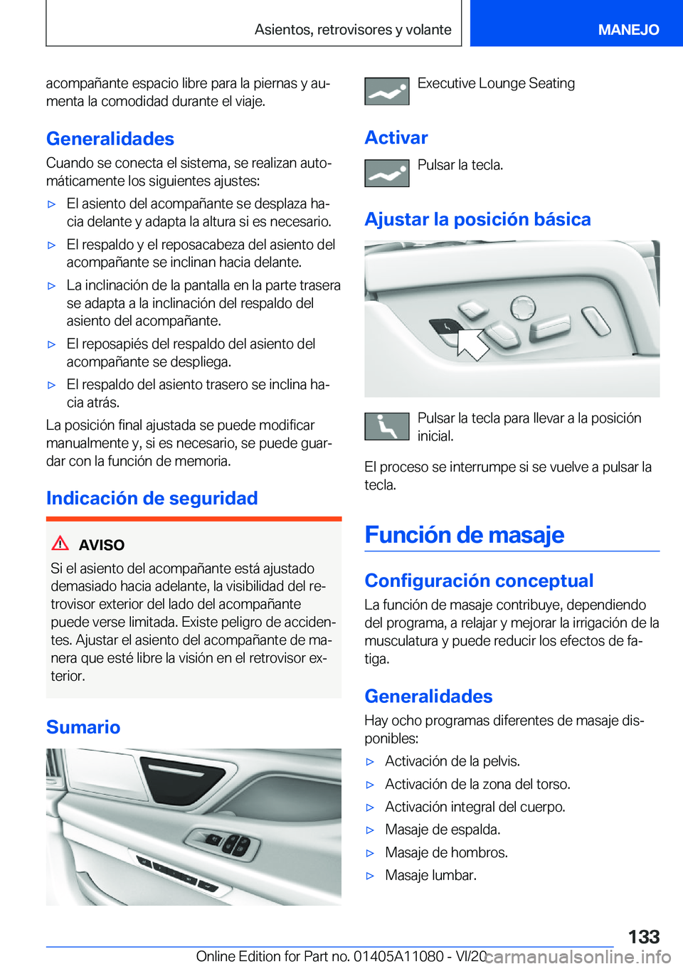 BMW 7 SERIES 2021  Manuales de Empleo (in Spanish) �a�c�o�m�p�a�