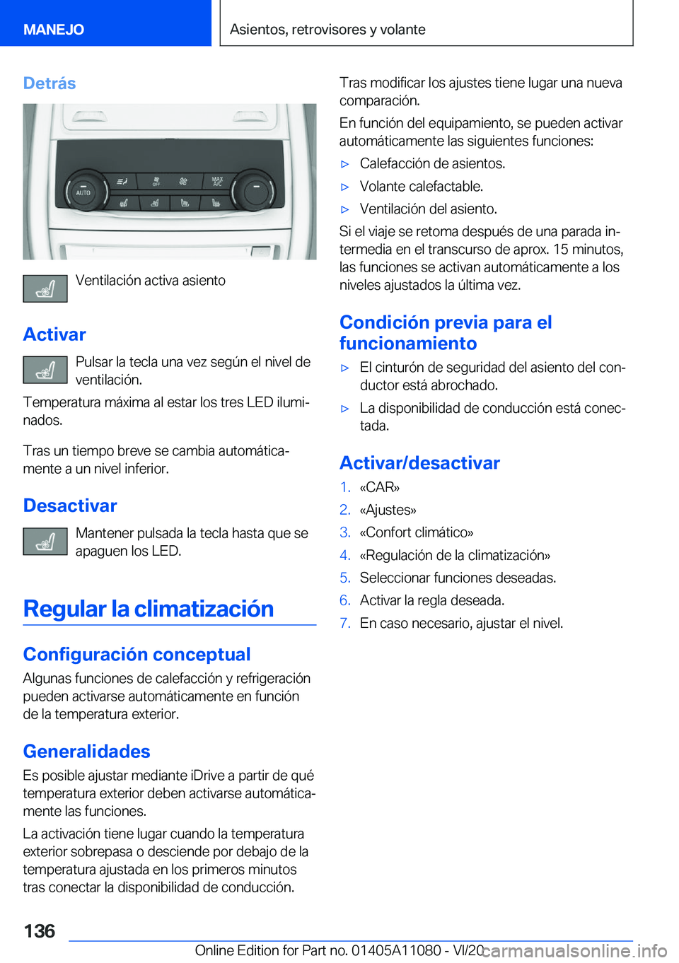 BMW 7 SERIES 2021  Manuales de Empleo (in Spanish) �D�e�t�r�