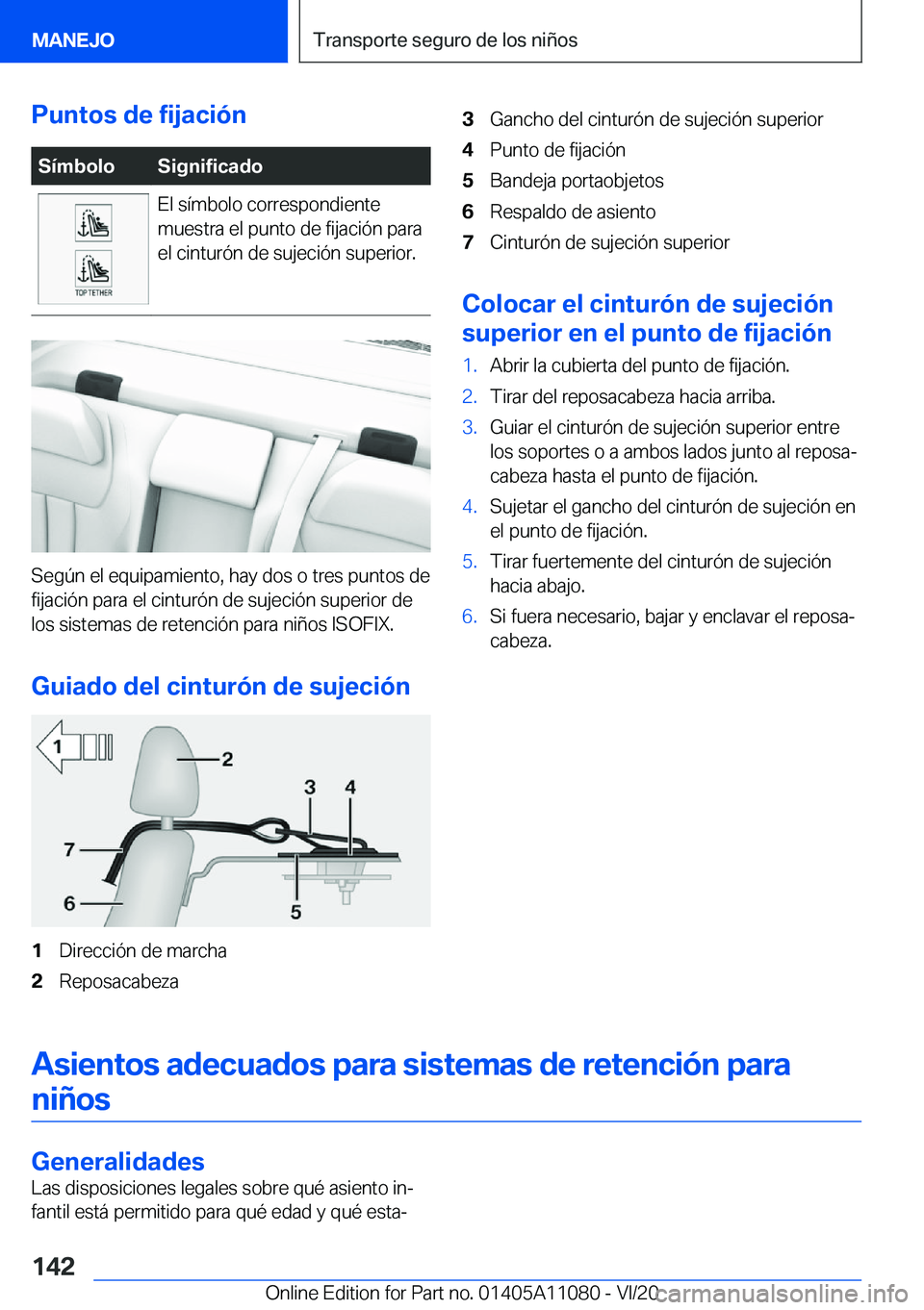BMW 7 SERIES 2021  Manuales de Empleo (in Spanish) �P�u�n�t�o�s��d�e��f�i�j�a�c�i�