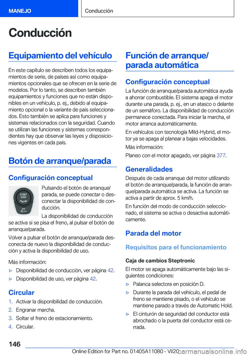 BMW 7 SERIES 2021  Manuales de Empleo (in Spanish) �C�o�n�d�u�c�c�i�