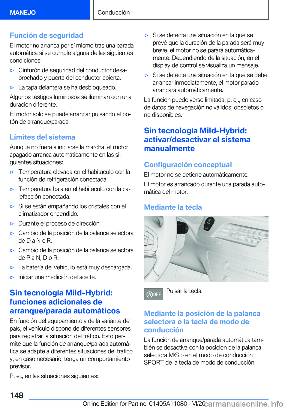 BMW 7 SERIES 2021  Manuales de Empleo (in Spanish) �F�u�n�c�i�