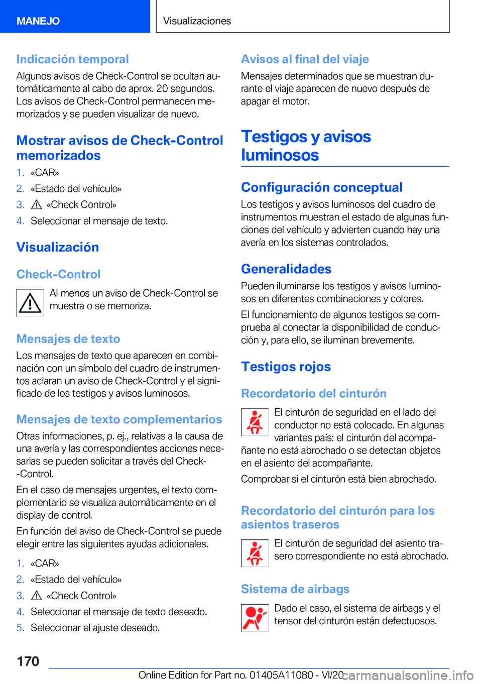 BMW 7 SERIES 2021  Manuales de Empleo (in Spanish) �I�n�d�i�c�a�c�i�
