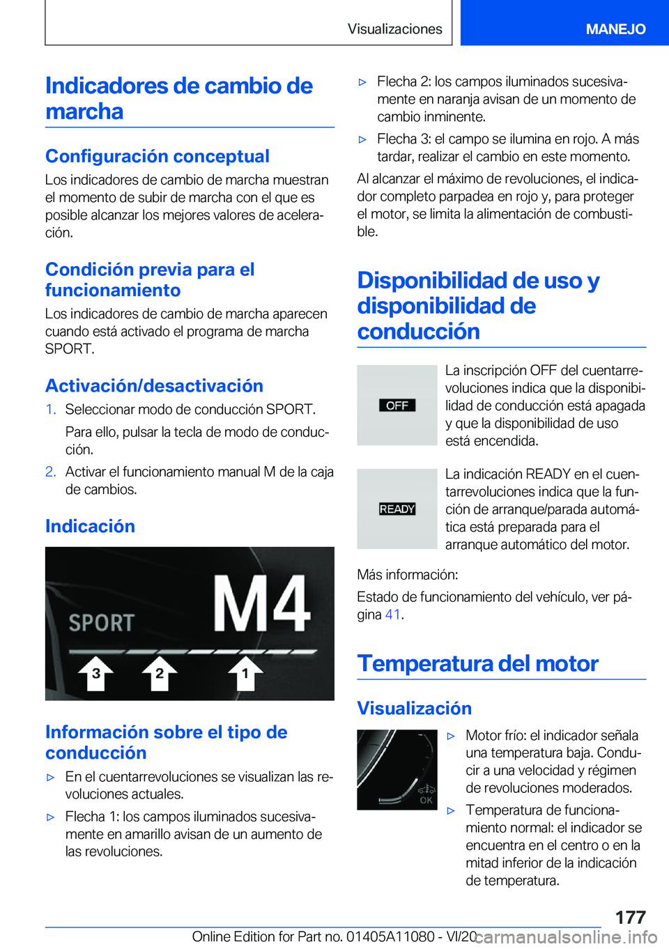 BMW 7 SERIES 2021  Manuales de Empleo (in Spanish) �I�n�d�i�c�a�d�o�r�e�s��d�e��c�a�m�b�i�o��d�e
�m�a�r�c�h�a
�C�o�n�f�i�g�u�r�a�c�i�