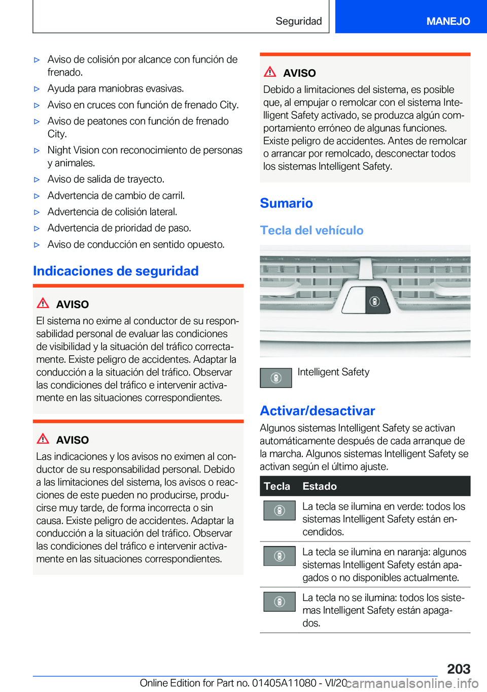 BMW 7 SERIES 2021  Manuales de Empleo (in Spanish) x�A�v�i�s�o��d�e��c�o�l�i�s�i�