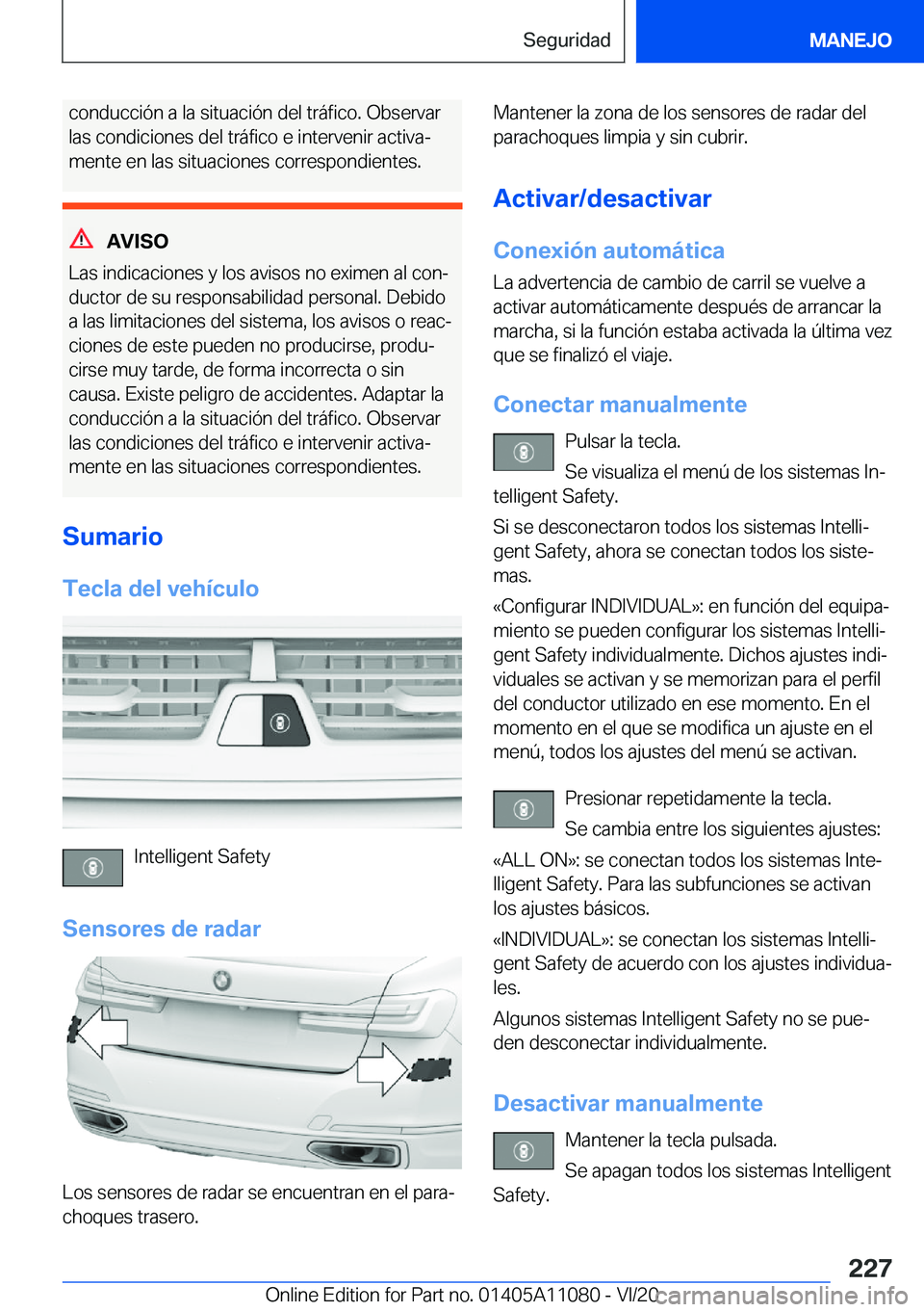 BMW 7 SERIES 2021  Manuales de Empleo (in Spanish) �c�o�n�d�u�c�c�i�