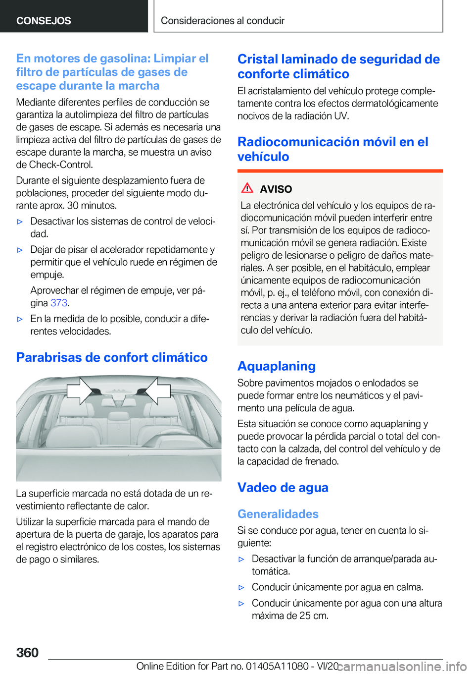 BMW 7 SERIES 2021  Manuales de Empleo (in Spanish) �E�n��m�o�t�o�r�e�s��d�e��g�a�s�o�l�i�n�a�:��L�i�m�p�i�a�r��e�l
�f�i�l�t�r�o��d�e��p�a�r�t�