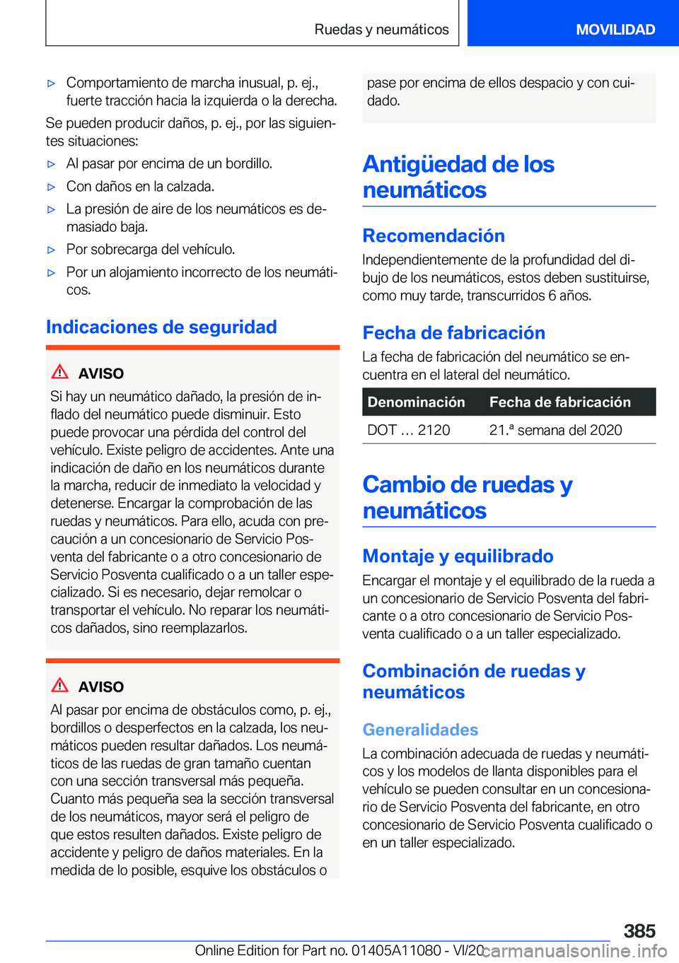 BMW 7 SERIES 2021  Manuales de Empleo (in Spanish) x�C�o�m�p�o�r�t�a�m�i�e�n�t�o��d�e��m�a�r�c�h�a��i�n�u�s�u�a�l�,��p�.��e�j�.�,�f�u�e�r�t�e��t�r�a�c�c�i�