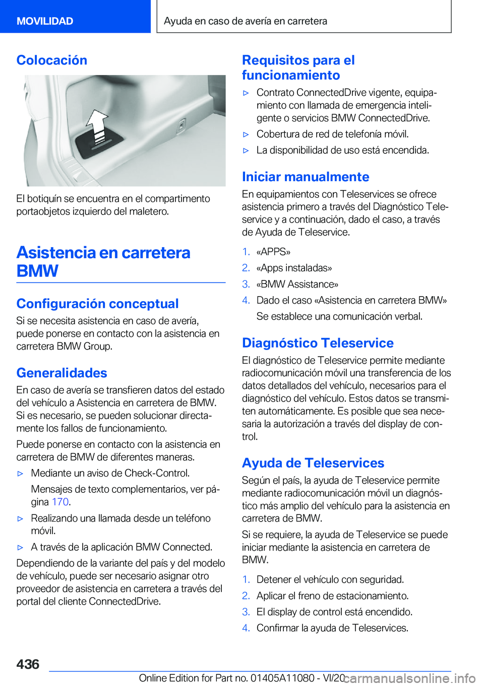 BMW 7 SERIES 2021  Manuales de Empleo (in Spanish) �C�o�l�o�c�a�c�i�