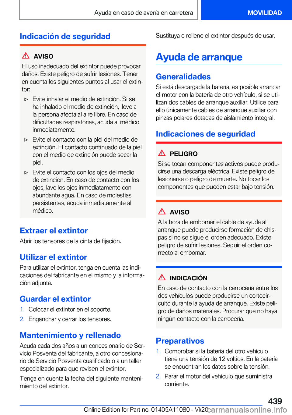 BMW 7 SERIES 2021  Manuales de Empleo (in Spanish) �I�n�d�i�c�a�c�i�