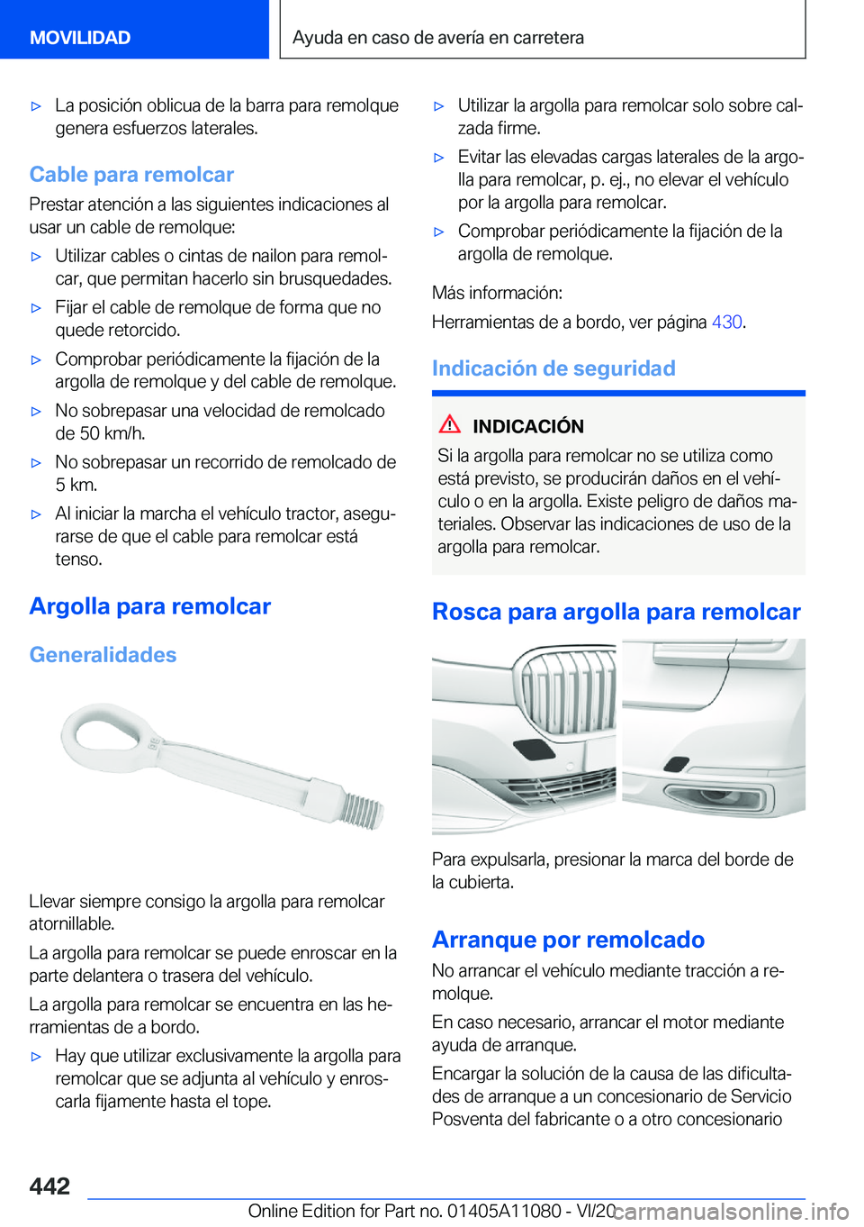 BMW 7 SERIES 2021  Manuales de Empleo (in Spanish) x�L�a��p�o�s�i�c�i�
