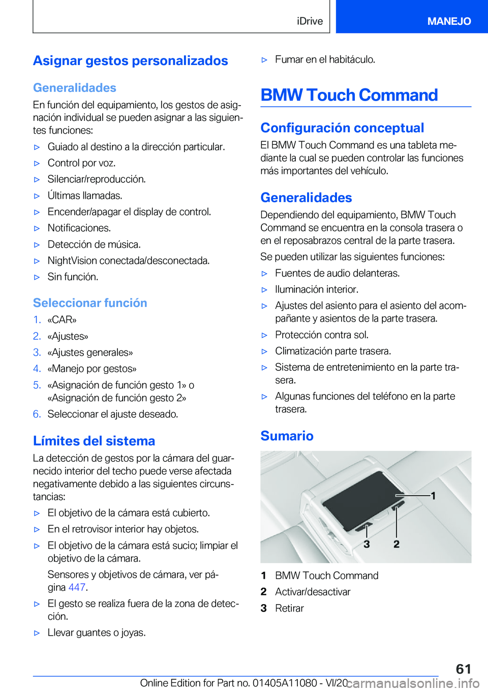 BMW 7 SERIES 2021  Manuales de Empleo (in Spanish) �A�s�i�g�n�a�r��g�e�s�t�o�s��p�e�r�s�o�n�a�l�i�z�a�d�o�s�G�e�n�e�r�a�l�i�d�a�d�e�s
�E�n��f�u�n�c�i�
