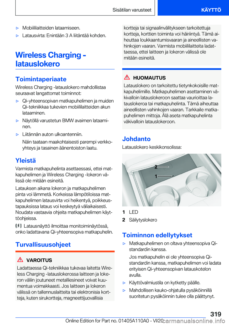 BMW 7 SERIES 2021  Omistajan Käsikirja (in Finnish) 'x�M�o�b�i�i�l�i�l�a�i�t�t�e�i�d�e�n��l�a�t�a�a�m�i�s�e�e�n�.'x�L�a�t�a�u�s�v�i�r�t�a�:��E�n�i�n�t�