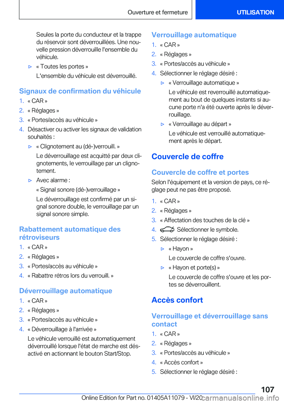 BMW 7 SERIES 2021  Notices Demploi (in French) �S�e�u�l�e�s��l�a��p�o�r�t�e��d�u��c�o�n�d�u�c�t�e�u�r��e�t��l�a��t�r�a�p�p�e�d�u��r�é�s�e�r�v�o�i�r��s�o�n�t��d�é�v�e�r�r�o�u�i�l�l�é�e�s�.��U�n�e��n�o�uj
�v�e�l�l�e��p�r�e�s�s�i�o�n
