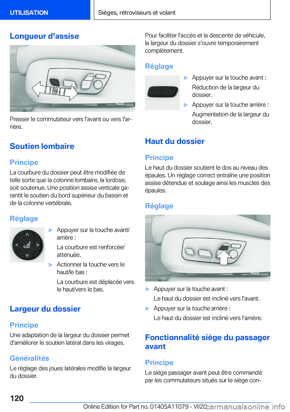 BMW 7 SERIES 2021  Notices Demploi (in French) �L�o�n�g�u�e�u�r��d�'�a�s�s�i�s�e
�P�r�e�s�s�e�r��l�e��c�o�m�m�u�t�a�t�e�u�r��v�e�r�s��l�'�a�v�a�n�t��o�u��v�e�r�s��l�'�a�rj�r�i�è�r�e�.
�S�o�u�t�i�e�n��l�o�m�b�a�i�r�e �P�r�i�n