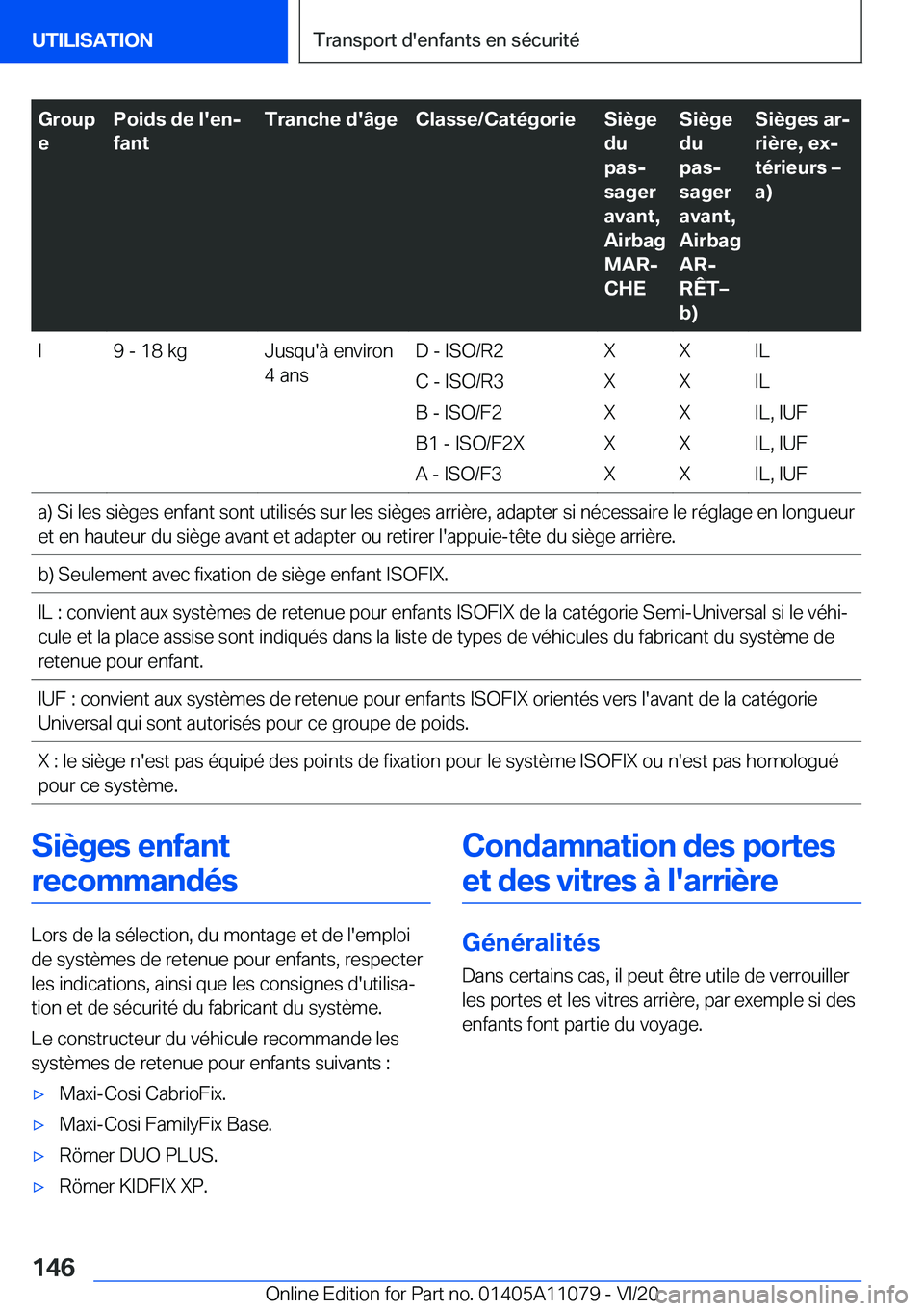 BMW 7 SERIES 2021  Notices Demploi (in French) �G�r�o�u�p
�e�P�o�i�d�s��d�e��l�'�e�nj
�f�a�n�t�T�r�a�n�c�h�e��d�'�