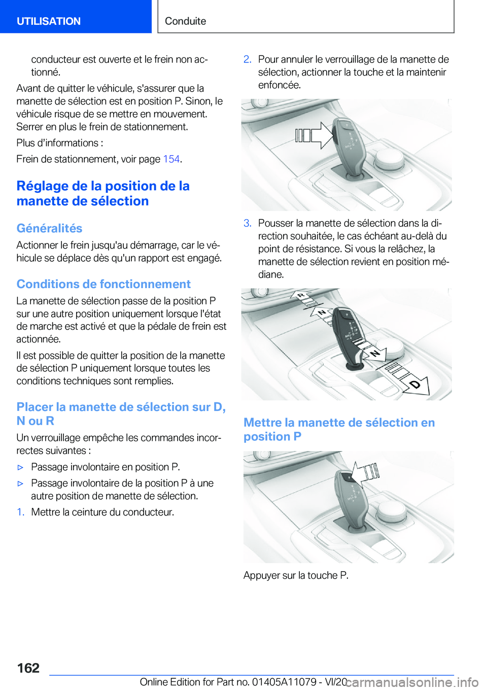 BMW 7 SERIES 2021  Notices Demploi (in French) �c�o�n�d�u�c�t�e�u�r��e�s�t��o�u�v�e�r�t�e��e�t��l�e��f�r�e�i�n��n�o�n��a�cj
�t�i�o�n�n�é�.
�A�v�a�n�t��d�e��q�u�i�t�t�e�r��l�e��v�é�h�i�c�u�l�e�,��s�'�a�s�s�u�r�e�r��q�u�e��l�a �