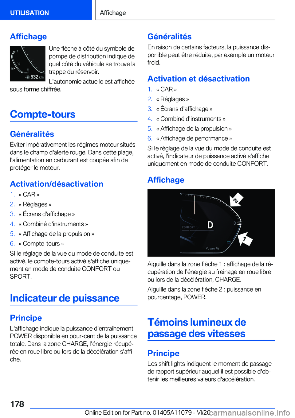 BMW 7 SERIES 2021  Notices Demploi (in French) �A�f�f�i�c�h�a�g�e�U�n�e��f�l�è�c�h�e��