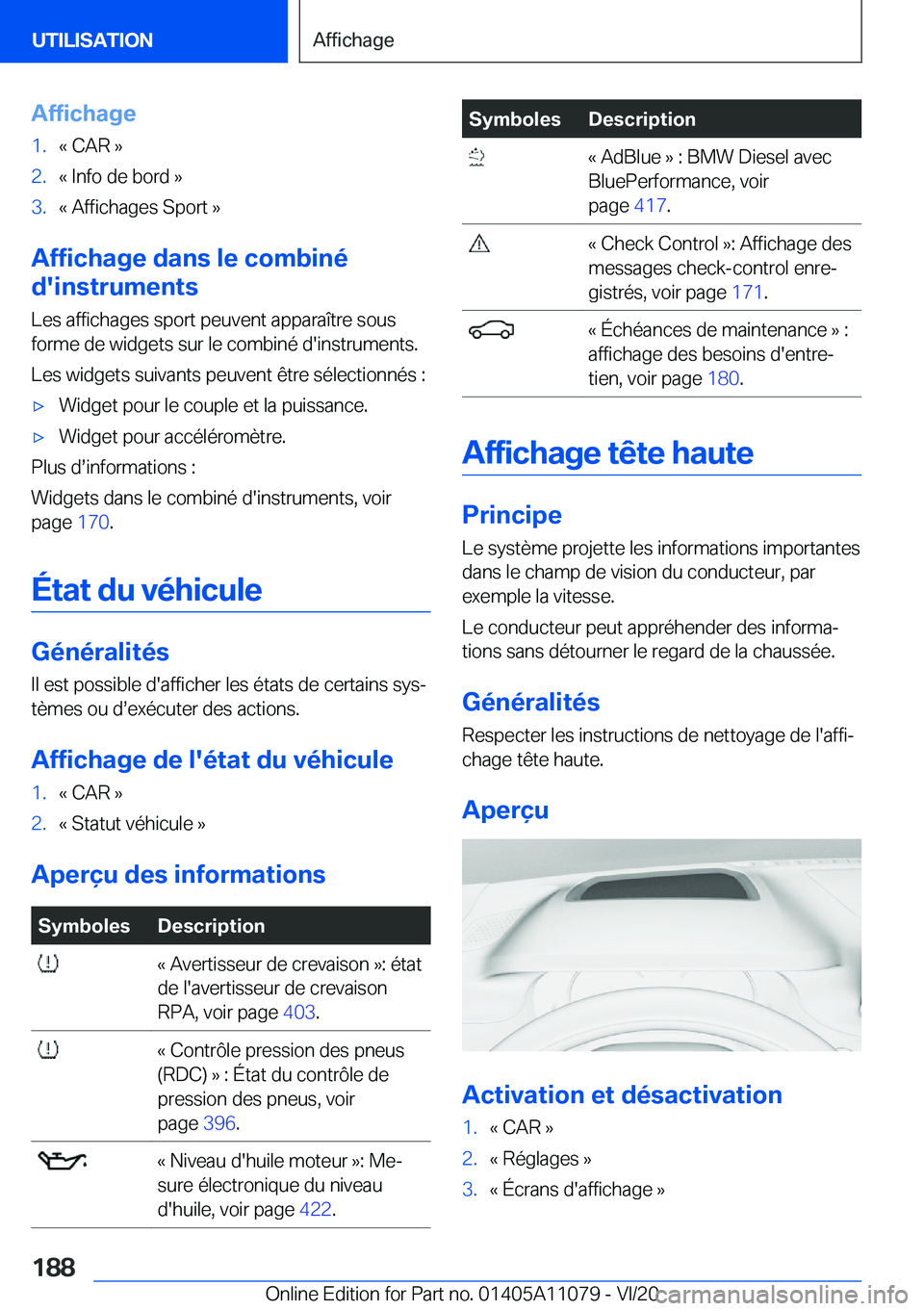 BMW 7 SERIES 2021  Notices Demploi (in French) �A�f�f�i�c�h�a�g�e�1�.�k��C�A�R��{�2�.�k��I�n�f�o��d�e��b�o�r�d��{�3�.�k��A�f�f�i�c�h�a�g�e�s��S�p�o�r�t��{
�A�f�f�i�c�h�a�g�e��d�a�n�s��l�e��c�o�m�b�i�n�é
�d�'�i�n�s�t�r�u�m�e�n�t�s
