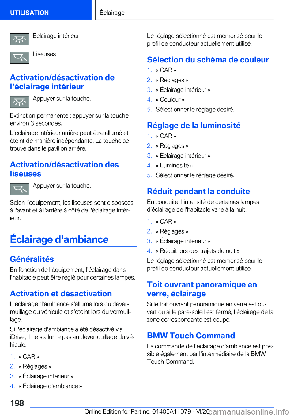 BMW 7 SERIES 2021  Notices Demploi (in French) �