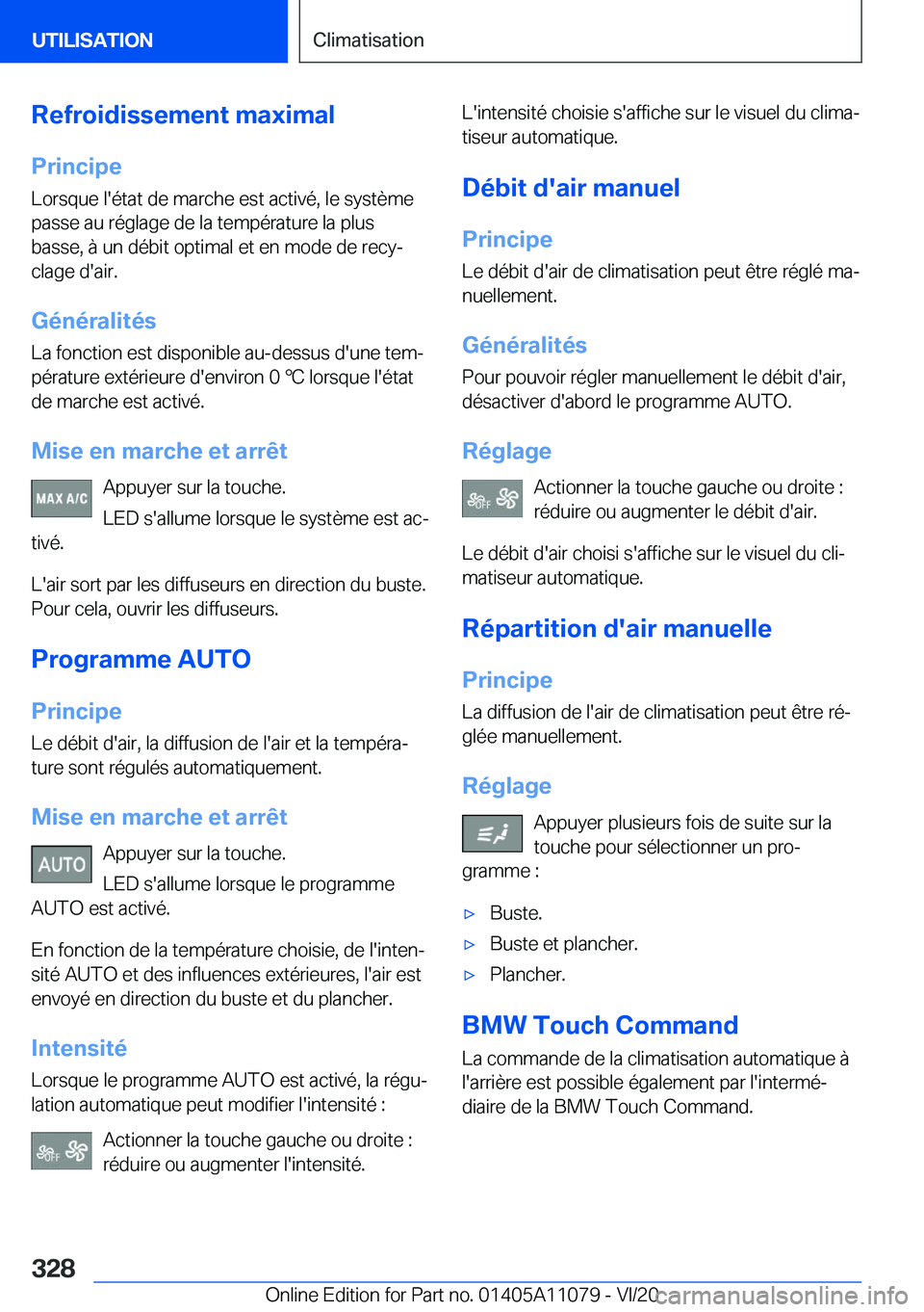 BMW 7 SERIES 2021  Notices Demploi (in French) �R�e�f�r�o�i�d�i�s�s�e�m�e�n�t��m�a�x�i�m�a�l�P�r�i�n�c�i�p�e�L�o�r�s�q�u�e��l�'�é�t�a�t��d�e��m�a�r�c�h�e��e�s�t��a�c�t�i�v�é�,��l�e��s�y�s�t�è�m�e
�p�a�s�s�e��a�u��r�é�g�l�a�g�e��