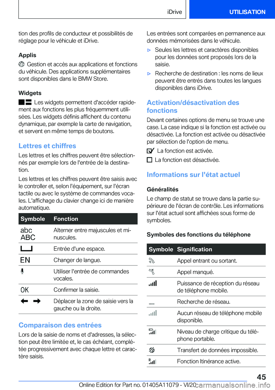 BMW 7 SERIES 2021  Notices Demploi (in French) �t�i�o�n��d�e�s��p�r�o�f�i�l�s��d�e��c�o�n�d�u�c�t�e�u�r��e�t��p�o�s�s�i�b�i�l�i�t�é�s��d�e
�r�é�g�l�a�g�e��p�o�u�r��l�e��v�é�h�i�c�u�l�e��e�t��i�D�r�i�v�e�.
�A�p�p�l�i�s
���G�e�s�t�i