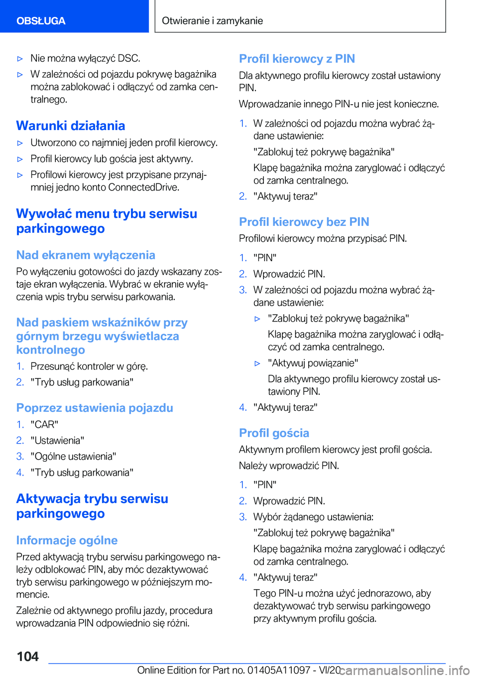 BMW 7 SERIES 2021  Instrukcja obsługi (in Polish) 'x�N�i�e��m�o9�n�a��w�y�ł�