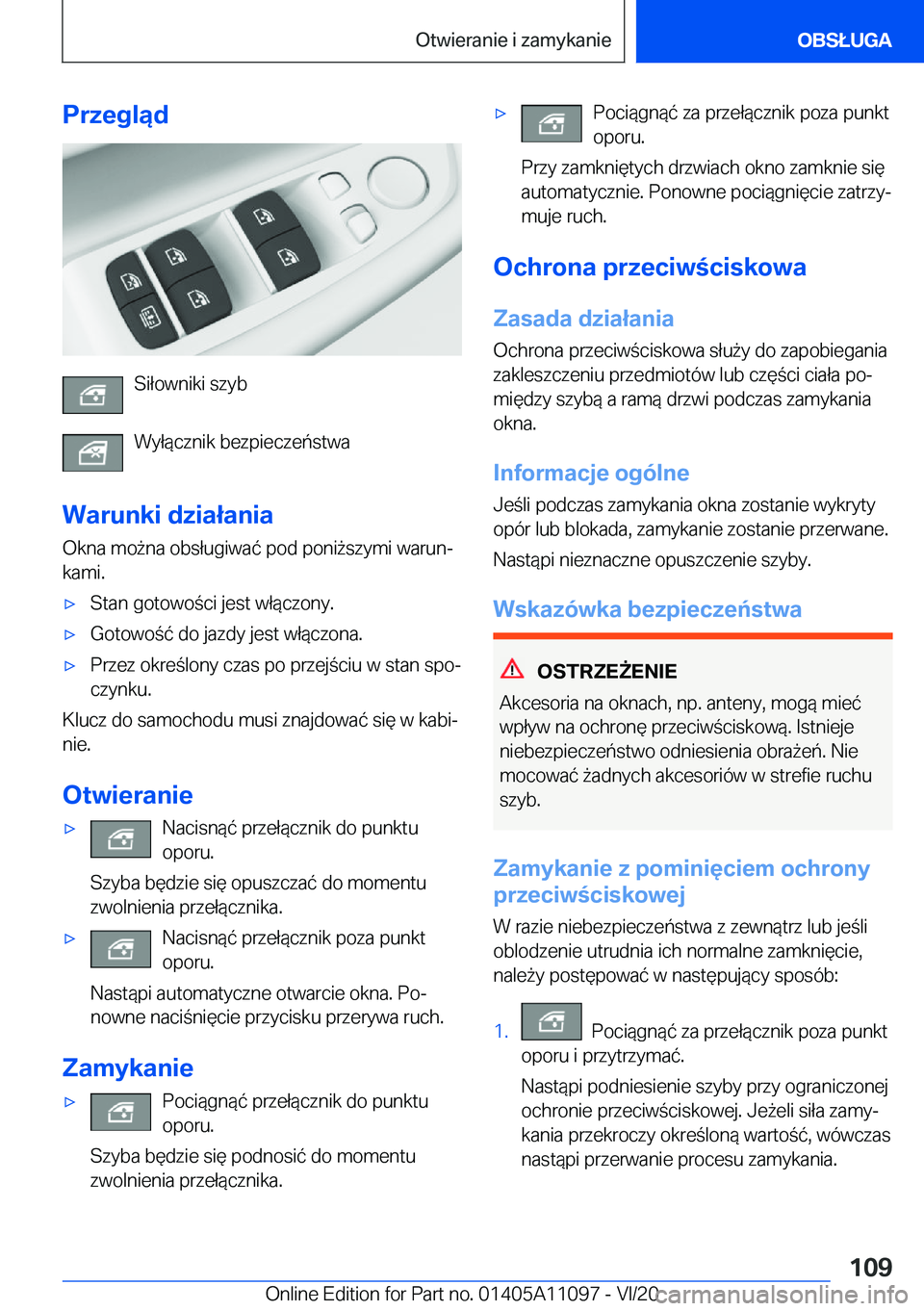 BMW 7 SERIES 2021  Instrukcja obsługi (in Polish) �P�r�z�e�g�l�ą�d
�S�i�ł�o�w�n�i�k�i��s�z�y�b
�W�y�ł�