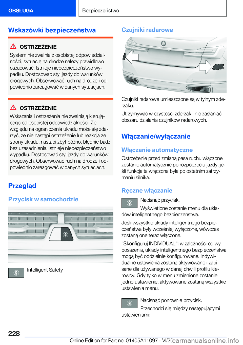 BMW 7 SERIES 2021  Instrukcja obsługi (in Polish) �W�s�k�a�z�