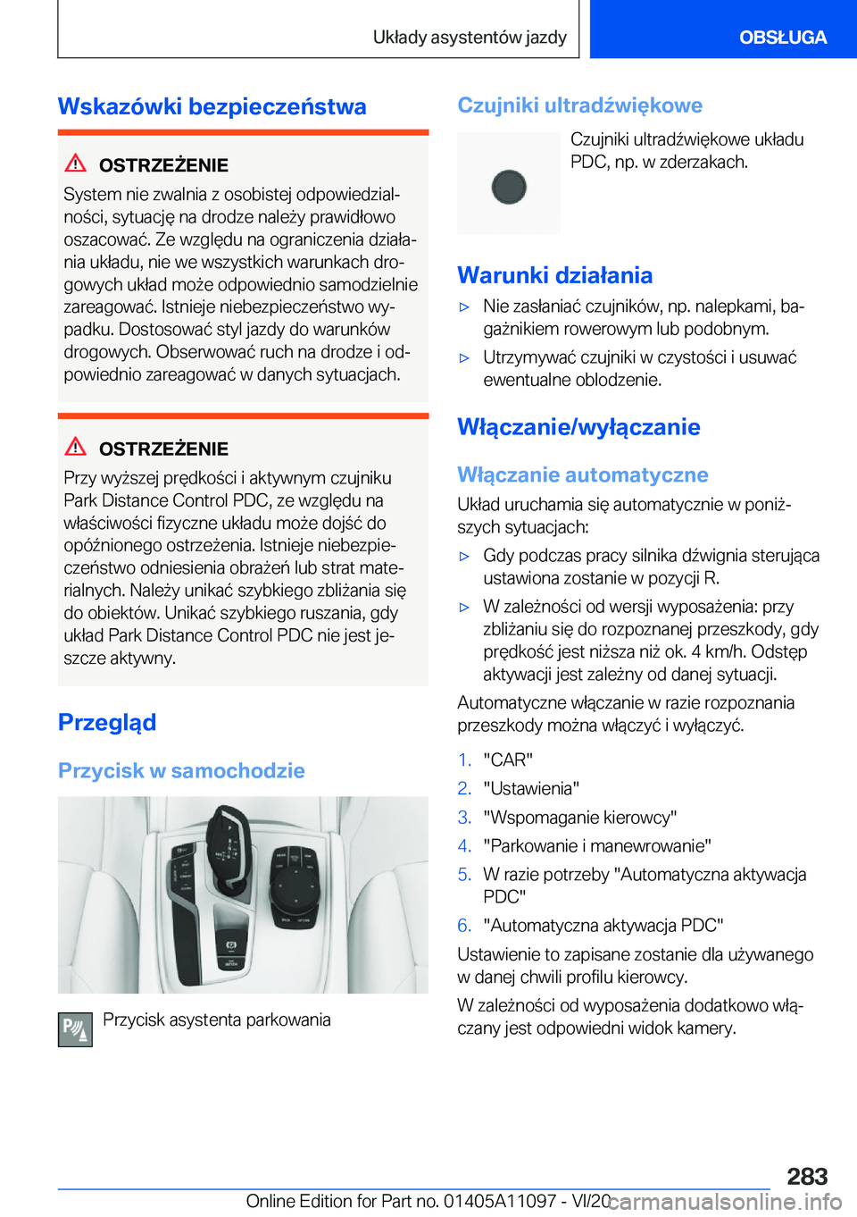 BMW 7 SERIES 2021  Instrukcja obsługi (in Polish) �W�s�k�a�z�
