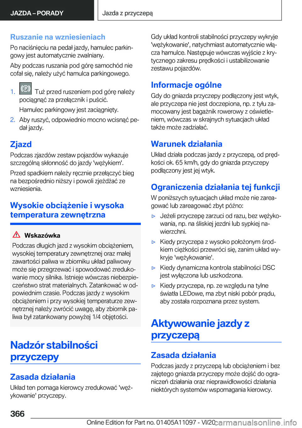 BMW 7 SERIES 2021  Instrukcja obsługi (in Polish) �R�u�s�z�a�n�i�e��n�a��w�z�n�i�e�s�i�e�n�i�a�c�h
�P�o��n�a�c�i�n�i�