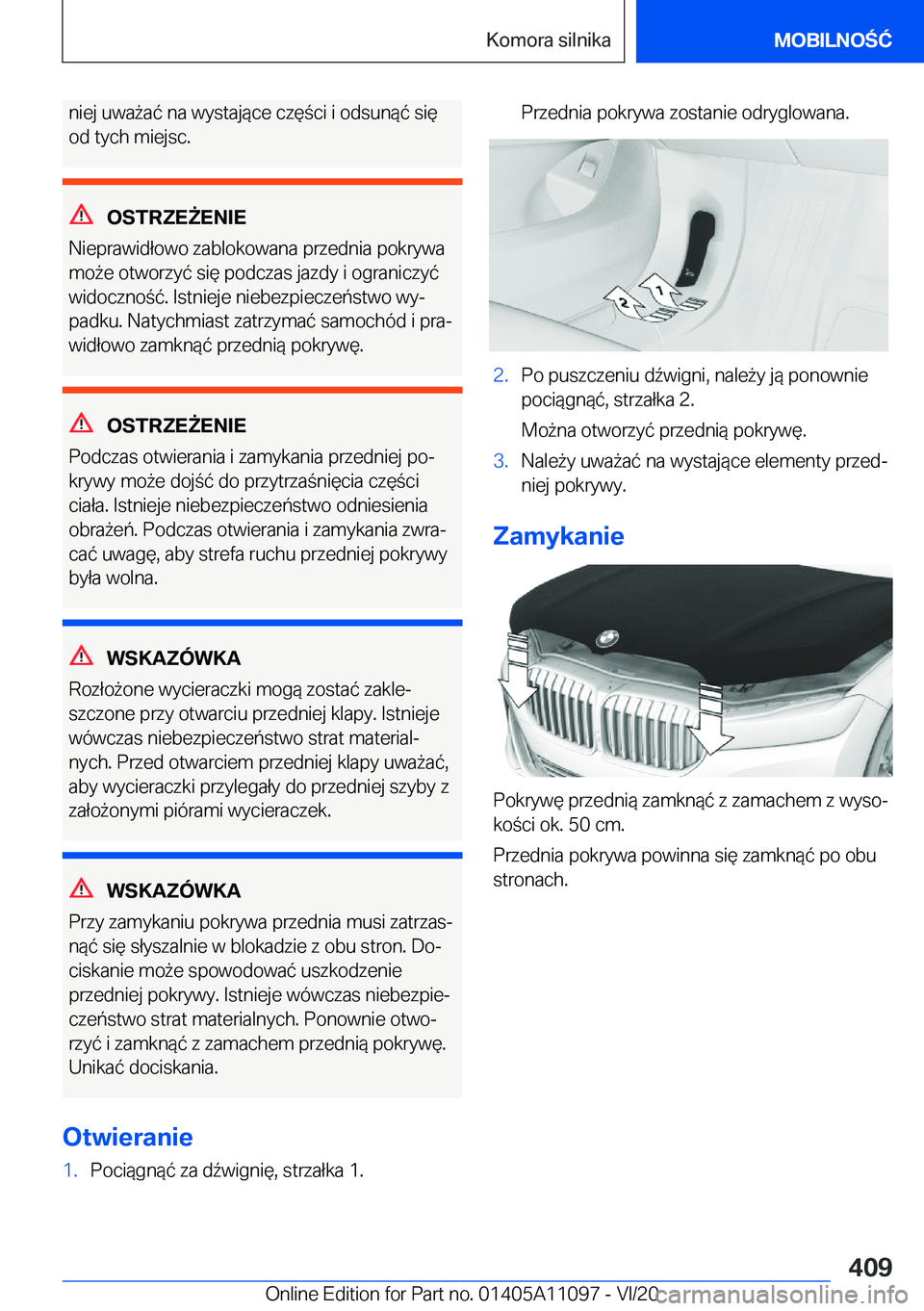 BMW 7 SERIES 2021  Instrukcja obsługi (in Polish) �n�i�e�j��u�w�a9�a�