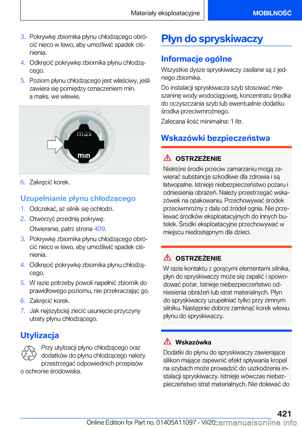 BMW 7 SERIES 2021  Instrukcja obsługi (in Polish) �3�.�P�o�k�r�y�w�k�