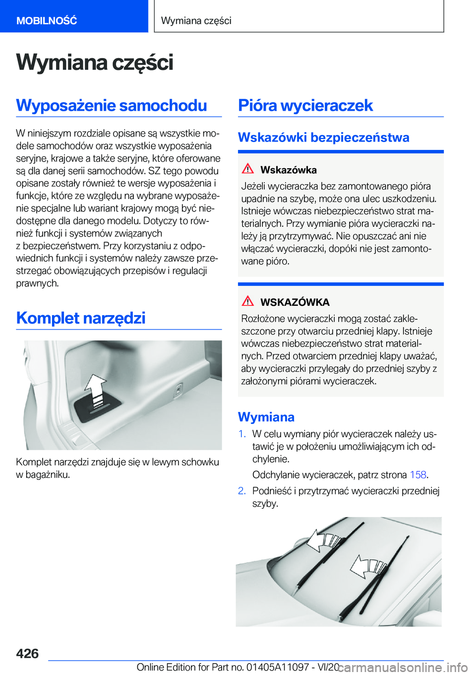 BMW 7 SERIES 2021  Instrukcja obsługi (in Polish) �W�y�m�i�a�n�a��c�z�
