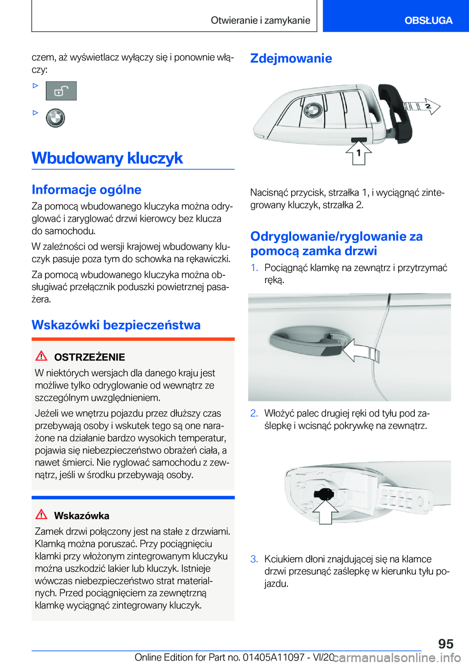 BMW 7 SERIES 2021  Instrukcja obsługi (in Polish) �c�z�e�m�,��a9��w�y�w�i�e�t�l�a�c�z��w�y�ł�