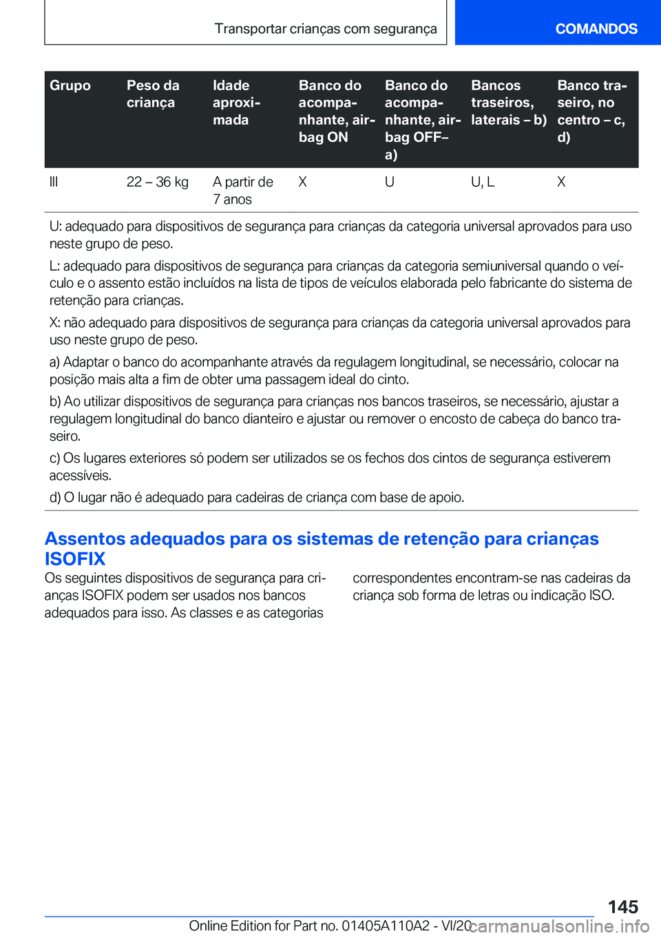 BMW 7 SERIES 2021  Manual do condutor (in Portuguese) �G�r�u�p�o�P�e�s�o��d�a
�c�r�i�a�n�
