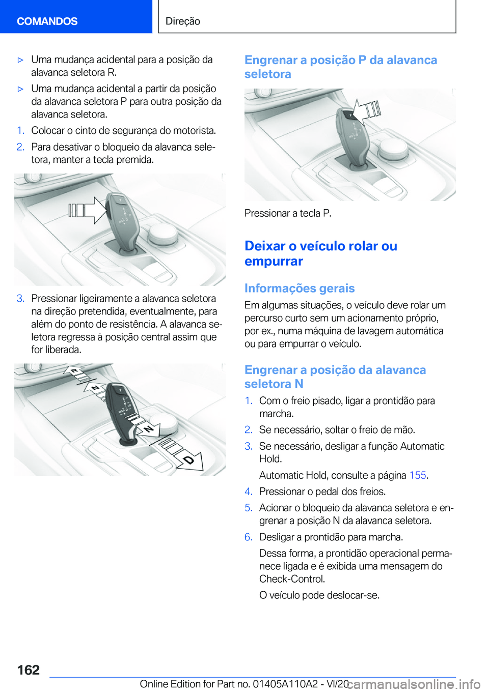 BMW 7 SERIES 2021  Manual do condutor (in Portuguese) 'x�U�m�a��m�u�d�a�n�
