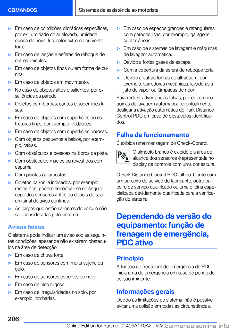 BMW 7 SERIES 2021  Manual do condutor (in Portuguese) 'x�E�m��c�a�s�o��d�e��c�o�n�d�i�