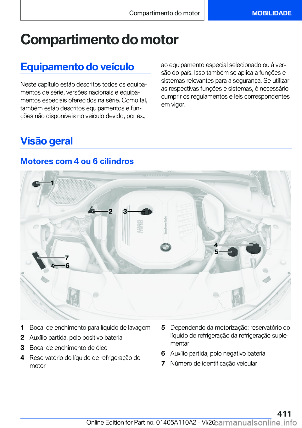 BMW 7 SERIES 2021  Manual do condutor (in Portuguese) �C�o�m�p�a�r�t�i�m�e�n�t�o��d�o��m�o�t�o�r�E�q�u�i�p�a�m�e�n�t�o��d�o��v�e�
