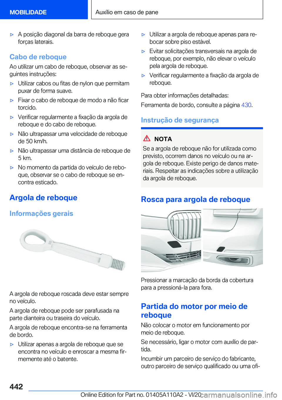 BMW 7 SERIES 2021  Manual do condutor (in Portuguese) 'x�A��p�o�s�i�