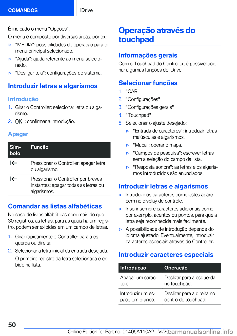 BMW 7 SERIES 2021  Manual do condutor (in Portuguese) �