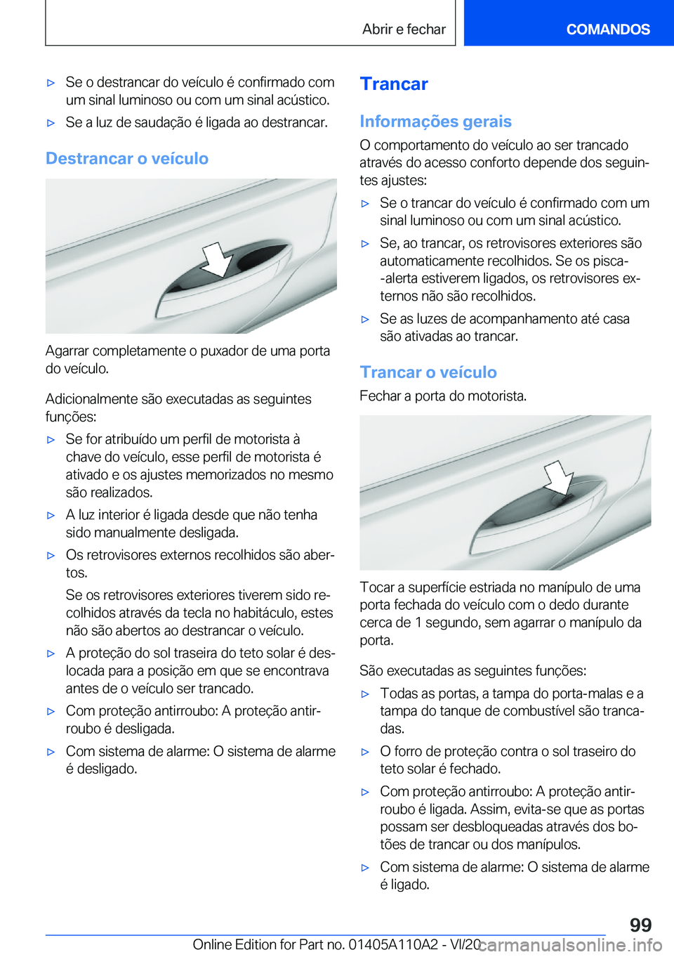BMW 7 SERIES 2021  Manual do condutor (in Portuguese) 'x�S�e��o��d�e�s�t�r�a�n�c�a�r��d�o��v�e�