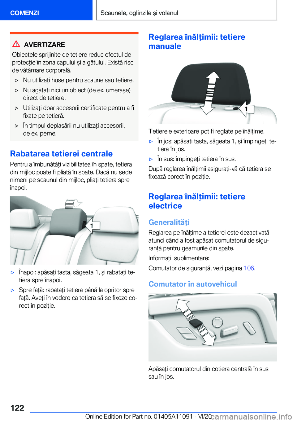 BMW 7 SERIES 2021  Ghiduri De Utilizare (in Romanian) �A�V�E�R�T�I�Z�A�R�E
�O�b�i�e�c�t�e�l�e��s�p�r�i�j�i�n�i�t�e��d�e��t�e�t�i�e�r�e��r�e�d�u�c��e�f�e�c�t�u�l��d�e
�p�r�o�t�e�c*�i�e��